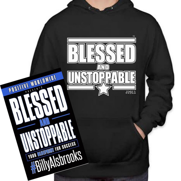 BLESSED AND UNSTOPPABLE (TM) Book And Hoodie Combo