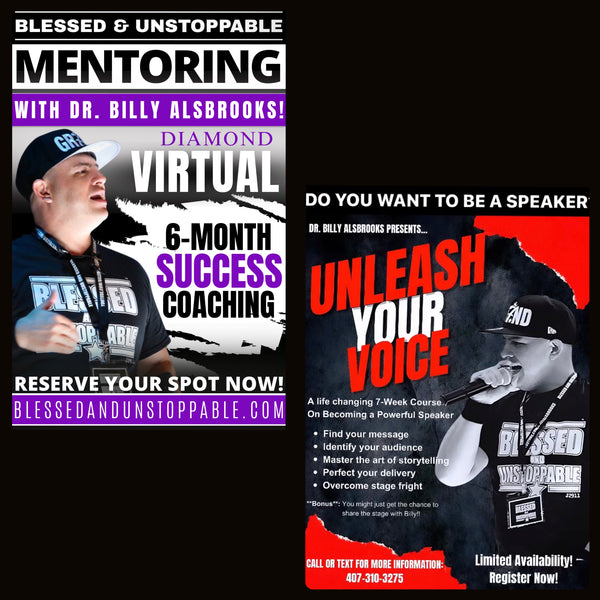 BLESSED AND UNSTOPPABLE DIAMOND ELITE HIGH ACHIEVERS PLUS UNLEASH YOUR VOICE SPEAKERS COURSE