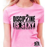 DISCIP7INE IS SEXY (TM) B7U Official Women's Pink T-shirt