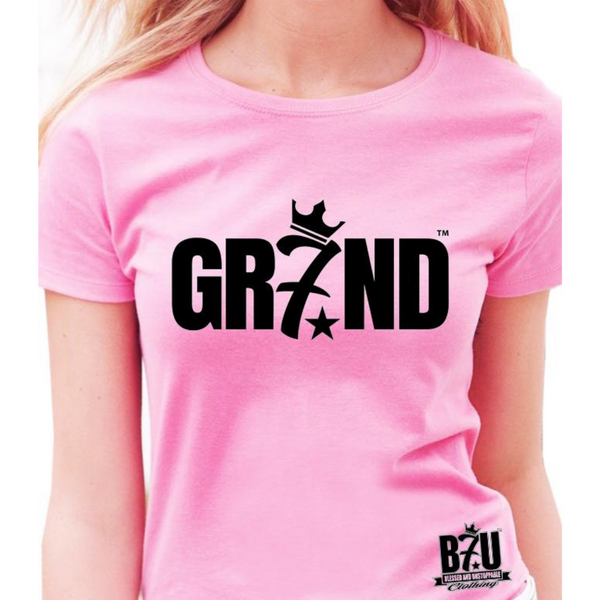 GR7ND (TM) B7U Official Women's Pink T-shirt